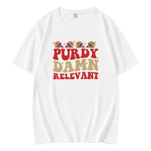 Purdy Damn Relevant 49ers Player T-Shirt Purdy Damn Relevant 49ers Player T-Shirt