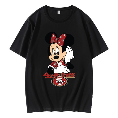 Minnie Mouse San Francisco 49ers Football T-Shirt Minnie Mouse San Francisco 49ers Football T-Shirt