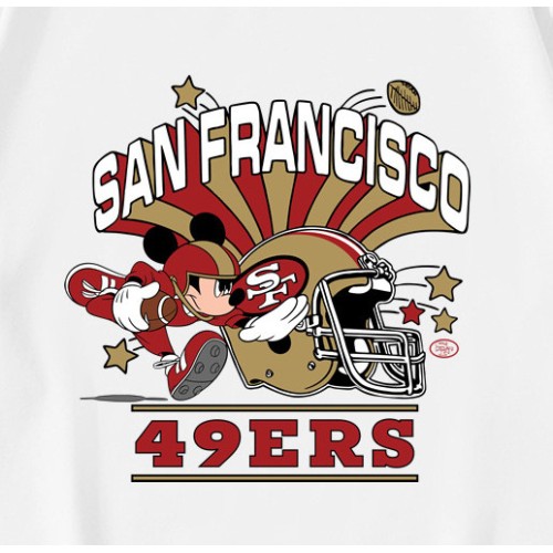 Funny Mickey Mouse Football San Francisco 49ers T-Shirt Funny Mickey Mouse Football San Francisco 49ers T-Shirt
