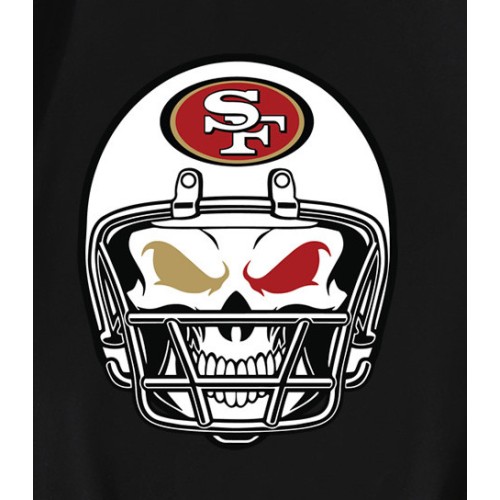 San Francisco 49ers Skull Helmet T-Shirt San Francisco 49ers Skull Helmet T-Shirt