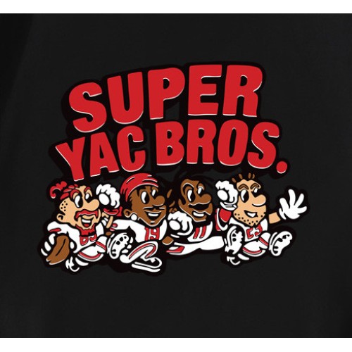 Super YAC Bros 49ers Football T-Shirt Super YAC Bros 49ers Football T-Shirt