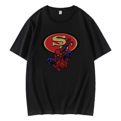 Spiderman San Francisco 49ers T-Shirt Spiderman San Francisco 49ers T-Shirt