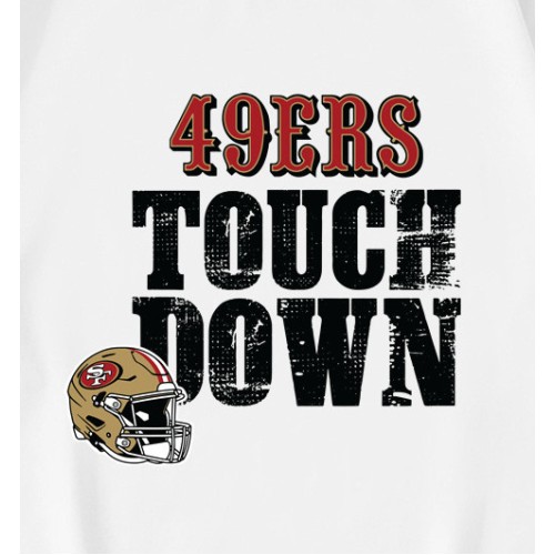 49ers Touch Down Helmet T-Shirt 49ers Touch Down Helmet T-Shirt