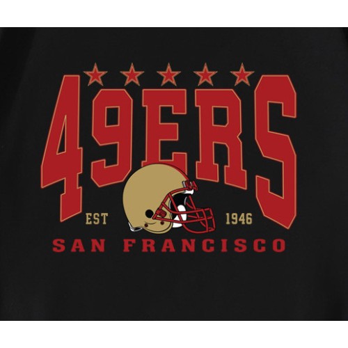 San Francisco 49ers 1946 Helmet Stars T-Shirt San Francisco 49ers 1946 Helmet Stars T-Shirt