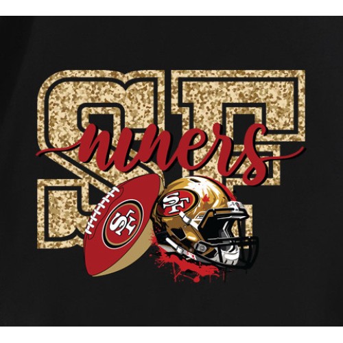 Retro 49ers SF Niners Football Helmet T-Shirt Retro 49ers SF Niners Football Helmet T-Shirt