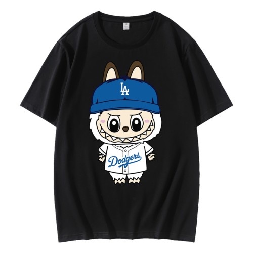 Funny Doll Labubu Los Angeles Dodgers Baseball T-Shirt Funny Doll Labubu Los Angeles Dodgers Baseball T-Shirt