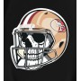 Skull Wear San Francisco 49ers Football Helmet T-Shirt Skull Wear San Francisco 49ers Football Helmet T-Shirt