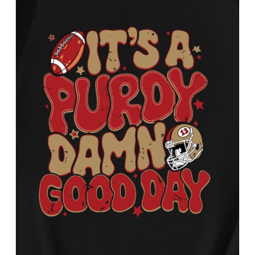 t’s A Purdy Damn Good Day Helmet 49ers Football T-Shirt t’s A Purdy Damn Good Day Helmet 49ers Football T-Shirt