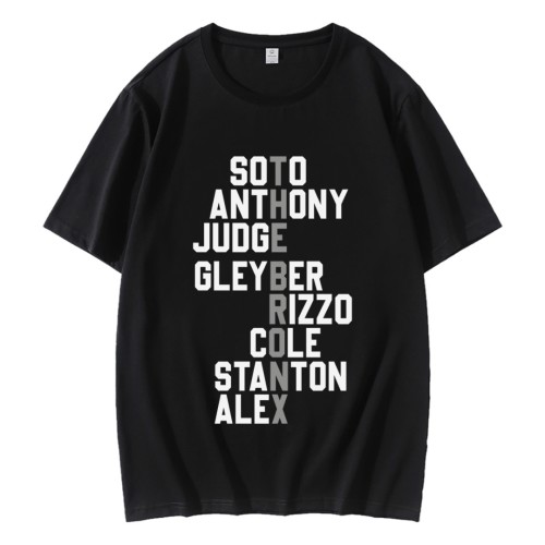 New York Yankees Baseball Player Namer T-Shirt New York Yankees Baseball Player Namer T-Shirt