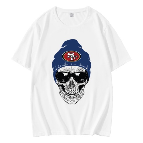 Horror Skull San Francisco 49ers T-Shirt Horror Skull San Francisco 49ers T-Shirt